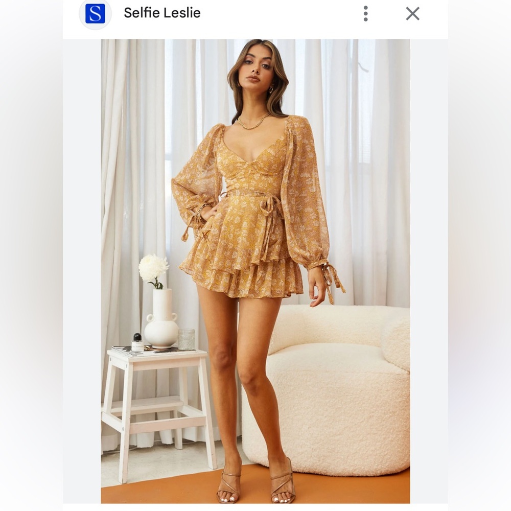 Saints & Secrets balloon sleeve dress